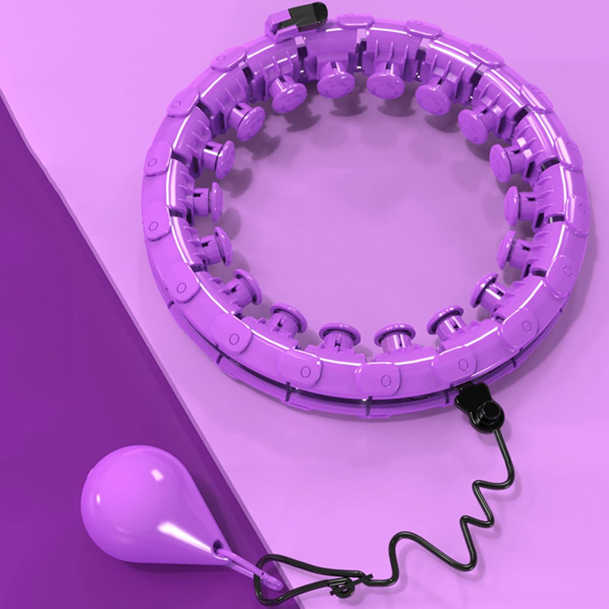 Adjustable Weighted Fitness Hoop