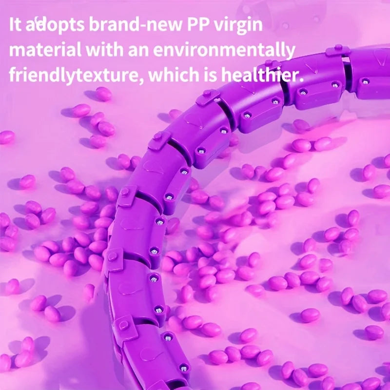 Adjustable Weighted Fitness Hoop