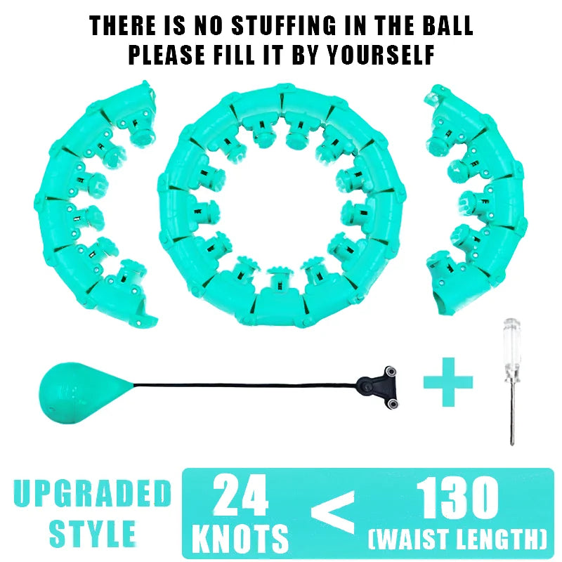 Adjustable Weighted Fitness Hoop