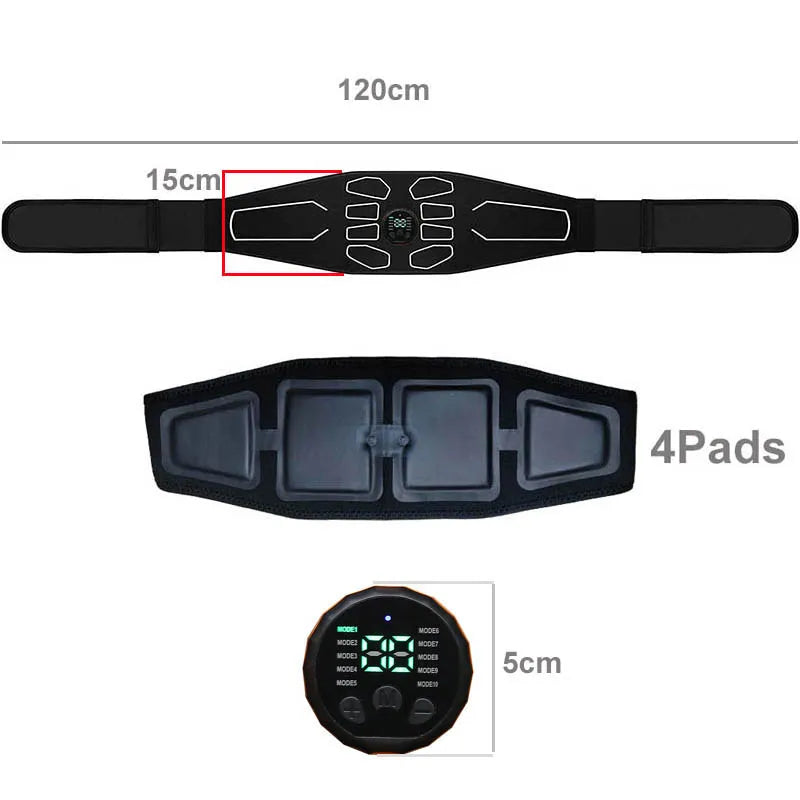 EMS Ab Stimulator Belt
