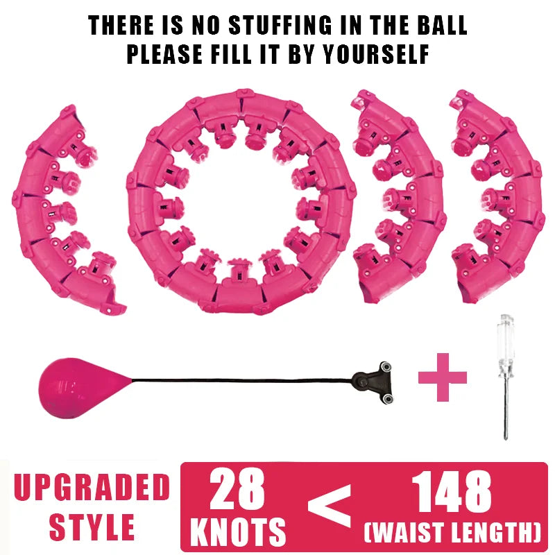 Adjustable Weighted Fitness Hoop