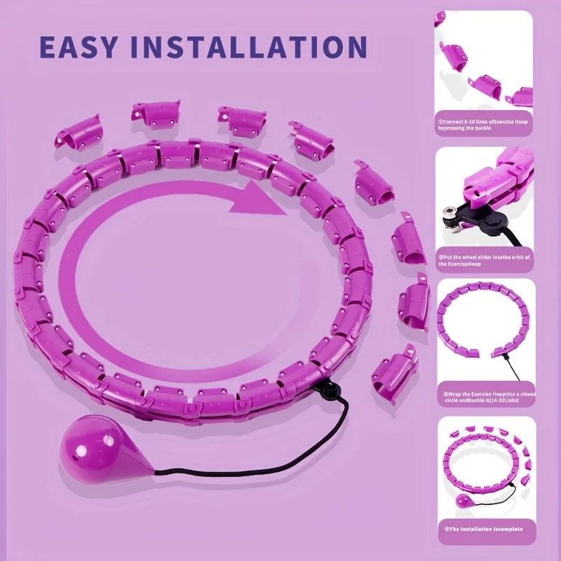 Adjustable Weighted Fitness Hoop