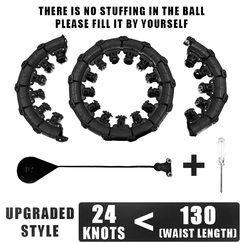 Adjustable Weighted Fitness Hoop