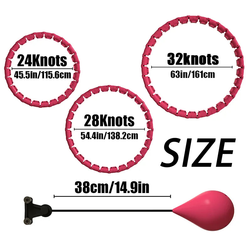 Adjustable Weighted Fitness Hoop