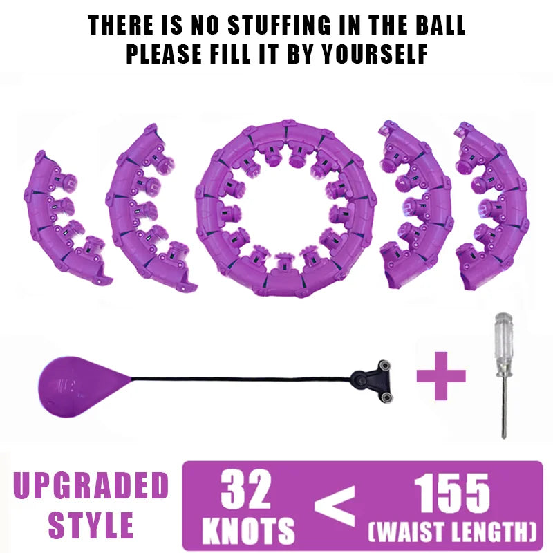 Adjustable Weighted Fitness Hoop