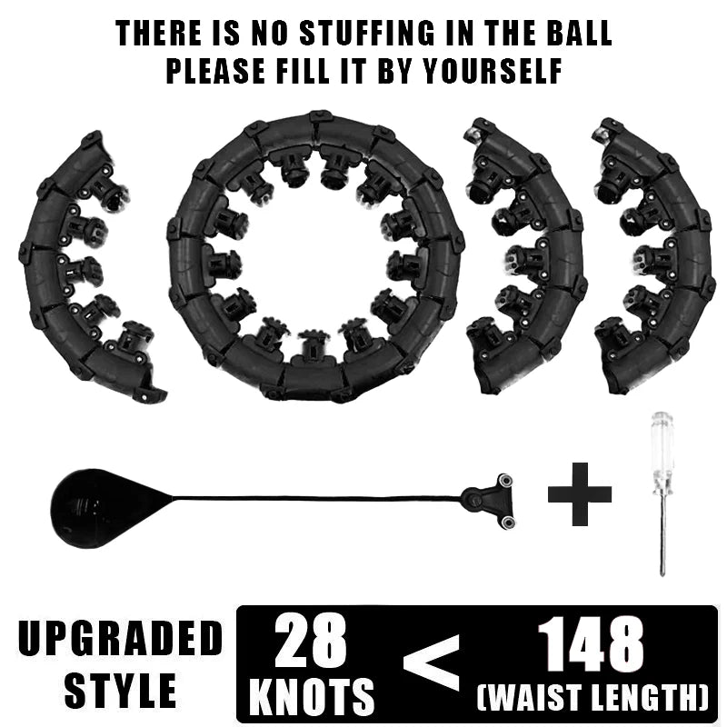 Adjustable Weighted Fitness Hoop