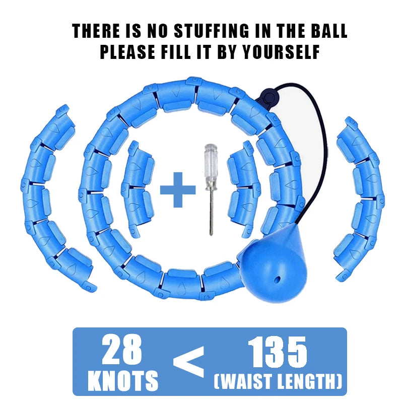 Adjustable Weighted Fitness Hoop