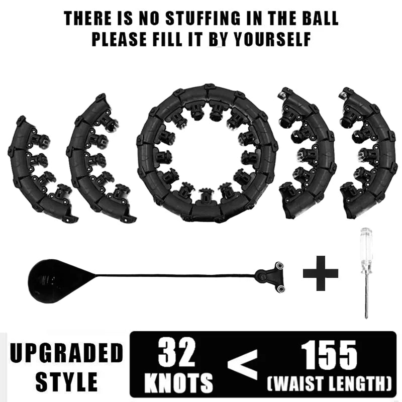 Adjustable Weighted Fitness Hoop