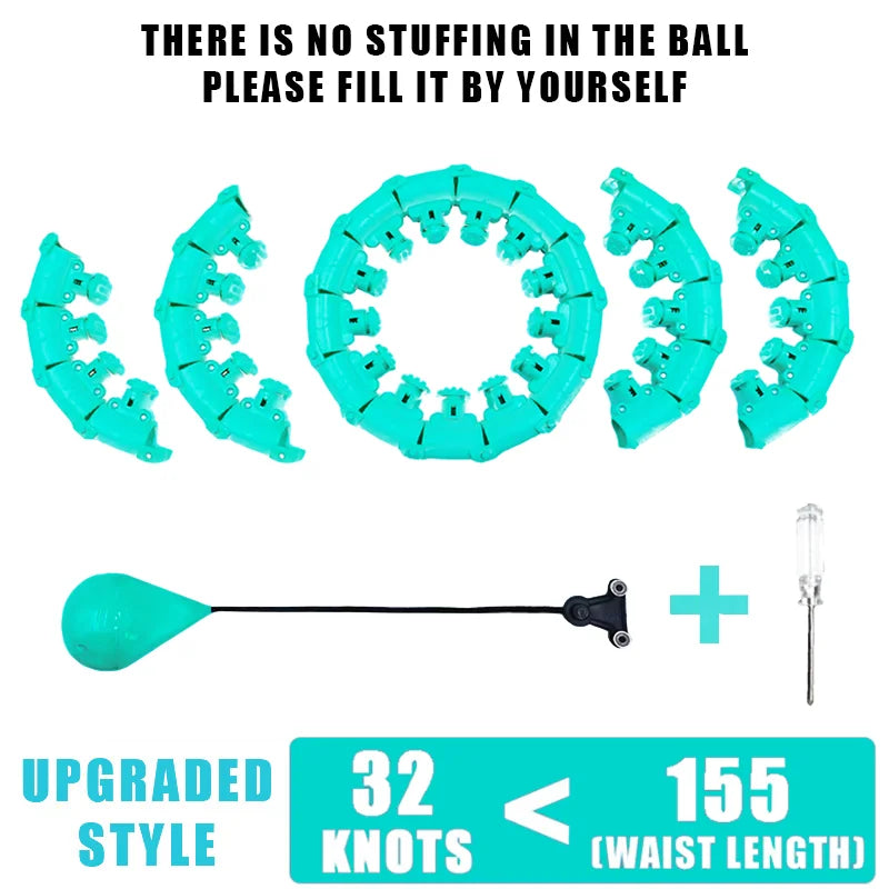 Adjustable Weighted Fitness Hoop