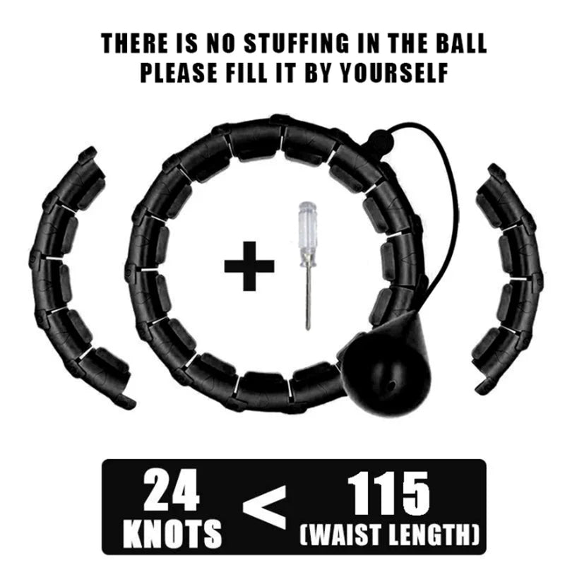 Adjustable Weighted Fitness Hoop