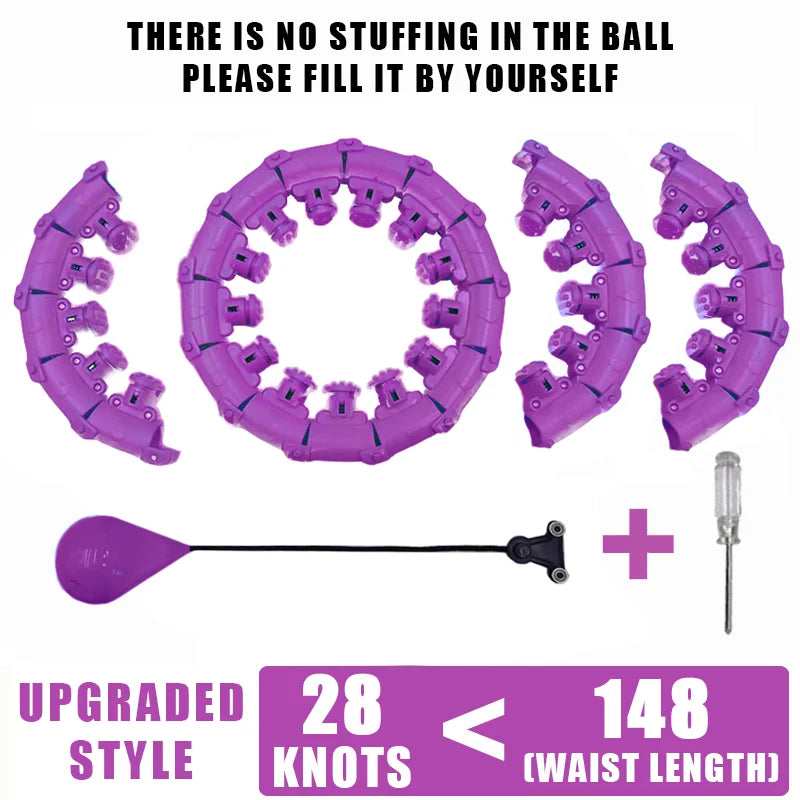 Adjustable Weighted Fitness Hoop