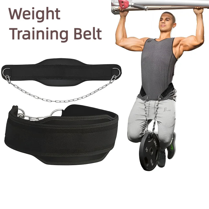 Weighted Dip Belt with Chain