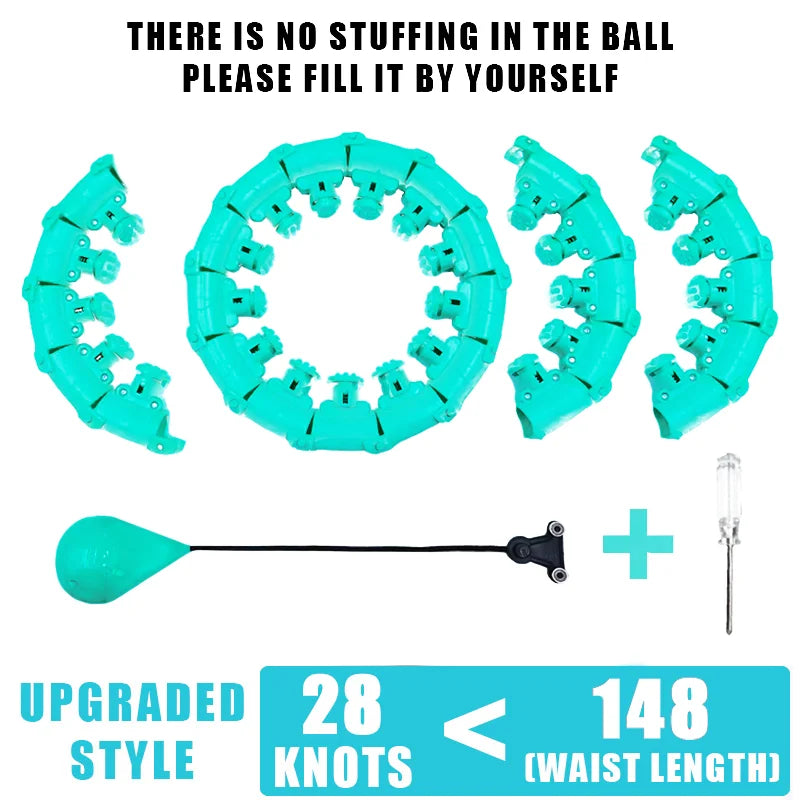 Adjustable Weighted Fitness Hoop