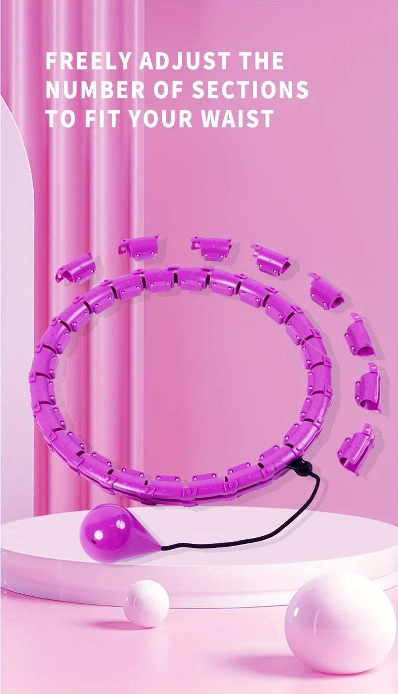 Adjustable Weighted Fitness Hoop