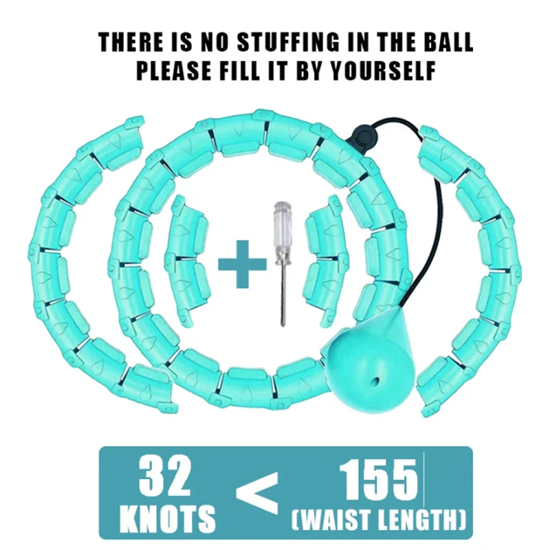 Adjustable Weighted Fitness Hoop