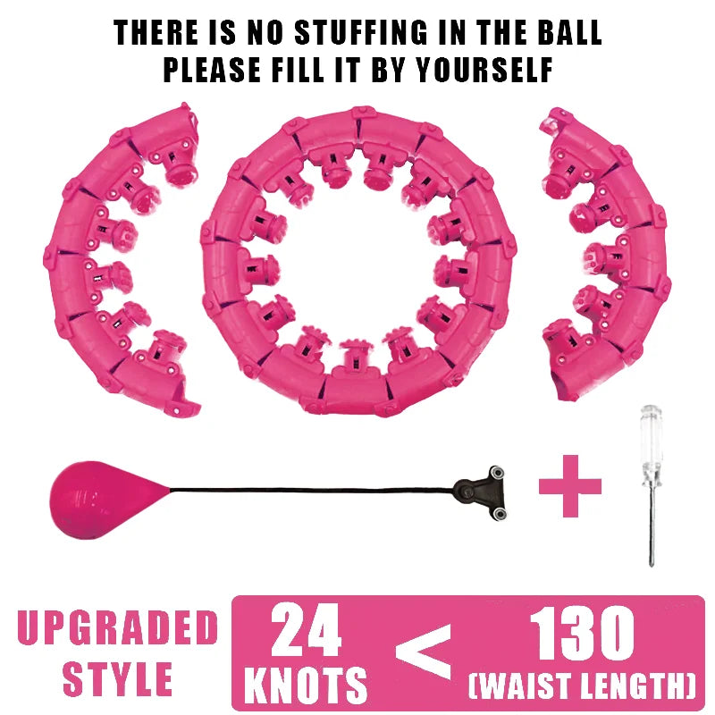 Adjustable Weighted Fitness Hoop