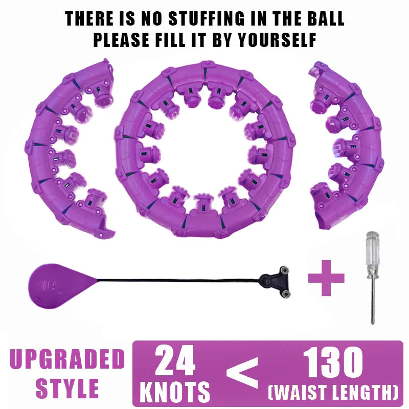 Adjustable Weighted Fitness Hoop