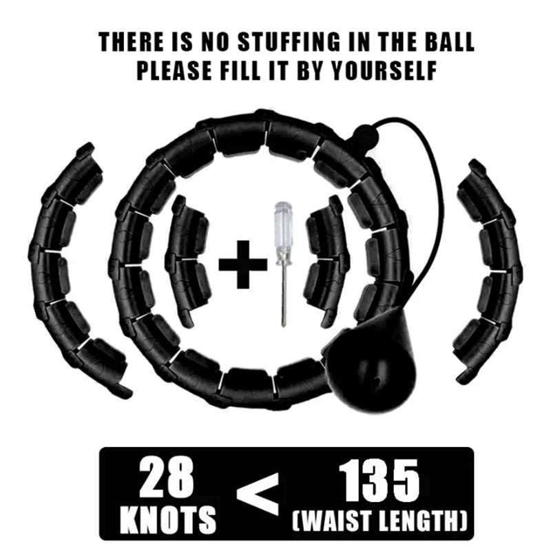 Adjustable Weighted Fitness Hoop