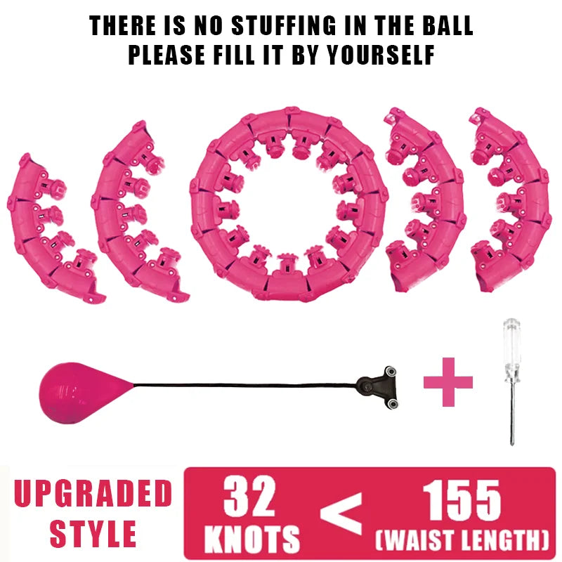 Adjustable Weighted Fitness Hoop