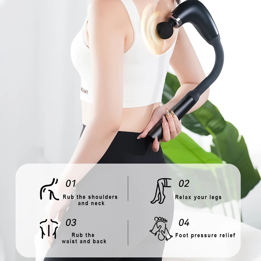 Extended Handle Fascia Massage Gun