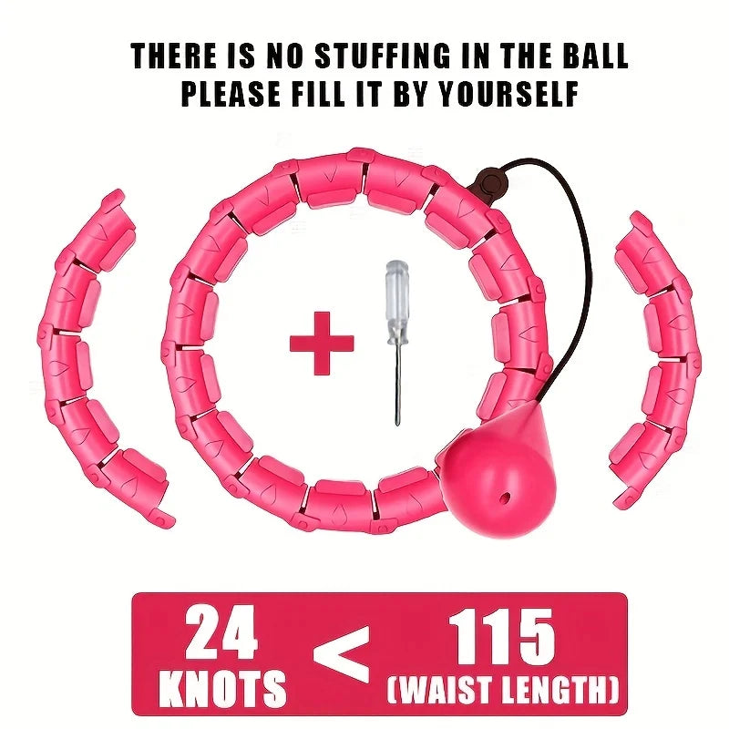 Adjustable Weighted Fitness Hoop